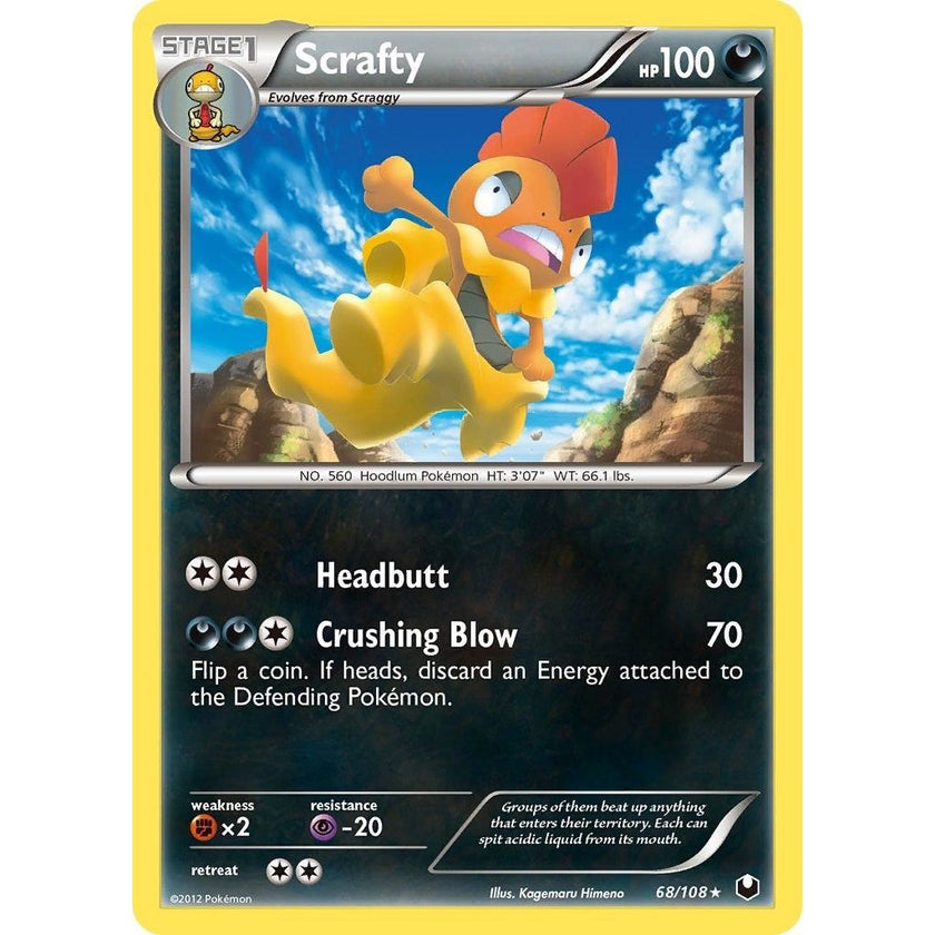Scrafty (68/108) (DEX)