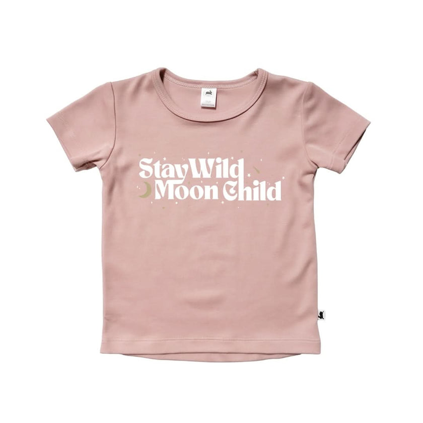 Baby/Kids' Bamboo Graphic T-Shirt | Planets In Black
