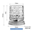 Luxury Spinning Glass with Crystal Base – Stress-Relieving Rotating Cup, 9 Styles