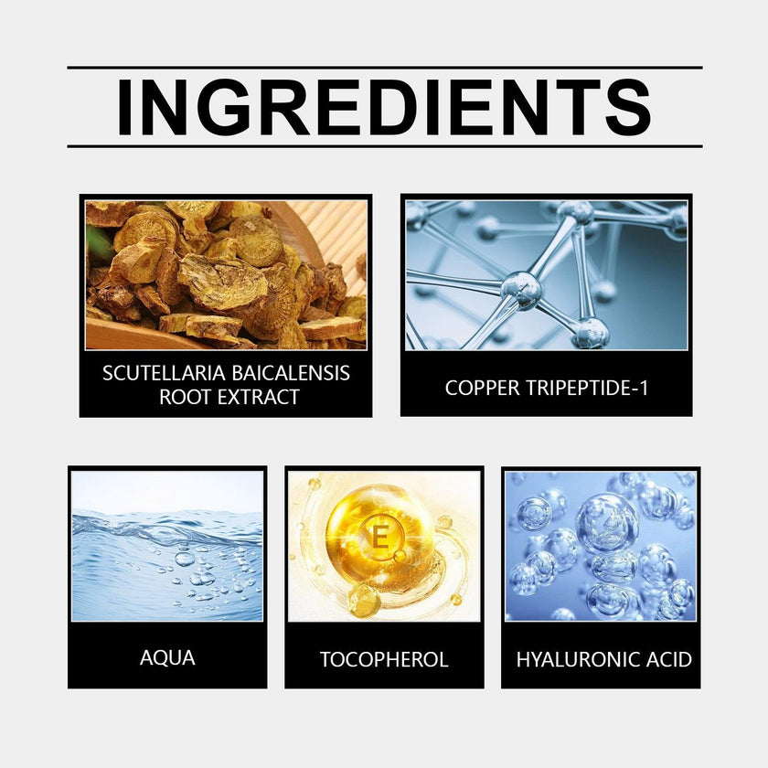 Eye Peptide Cream Scutellaria Vitamin E Hyaluronic Acid Fine Lines Elasticity Sagging Brightening