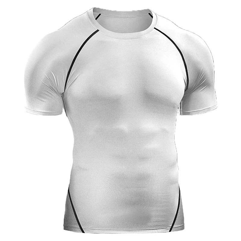 Quick Drying Men Short Sleeve Exercise Running Workout T-shirt Top