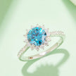 2 Carat Moissanite 925 Sterling Silver Ring
