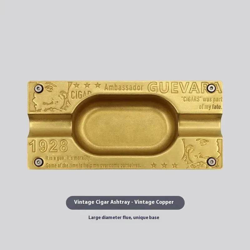 Metal Gold and Silver 2 slot Cigar Ashtray