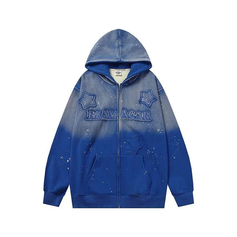 Men's Loose Casual Printed Hooded Sweatshirt