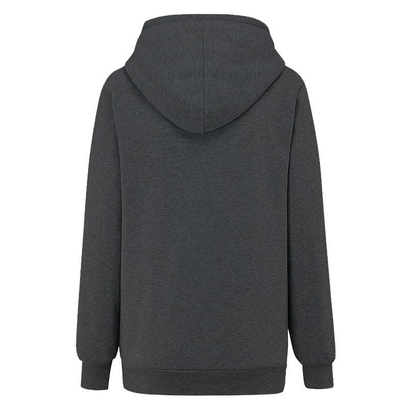 Women's Casual Cat Print Hoodie With Big Pocket for Pet Lovers