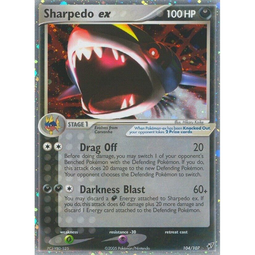 Sharpedo ex (104/107) (DX)