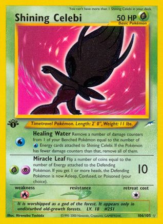 Shining Celebi/105 - Neo Destiny Unlimited Holofoil
