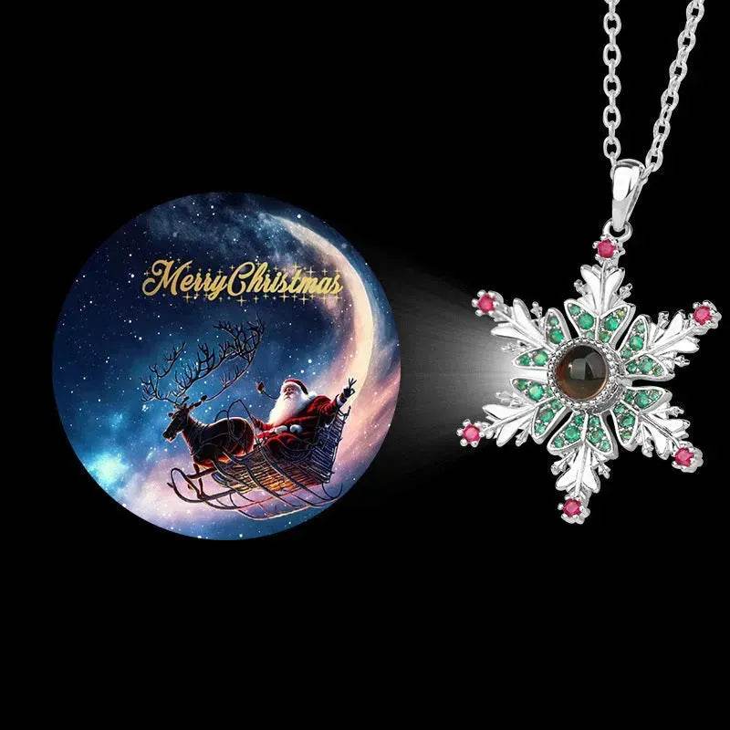 Snowflakes Christmas Necklace gift for women