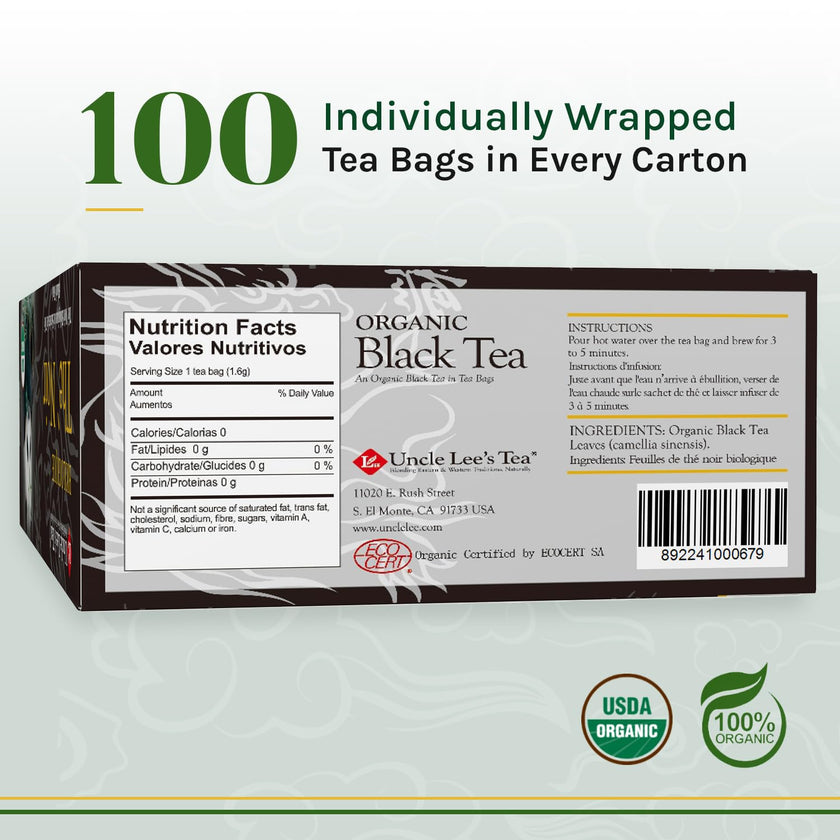 Uncle Lee's Tea - Organic Black Tea (100bg)