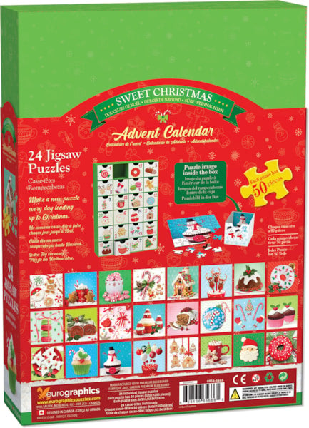 Eurographics - Calendrier de l'Avent 24 Mini (Puzzle de 50 pièces)