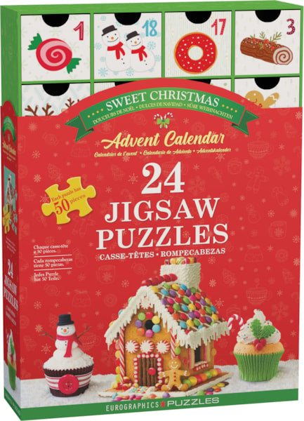 Eurographics - Calendrier de l'Avent 24 Mini (Puzzle de 50 pièces)