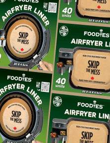 Foodies - Airfryer Liner Display - LRG/SM/REC (1disp)