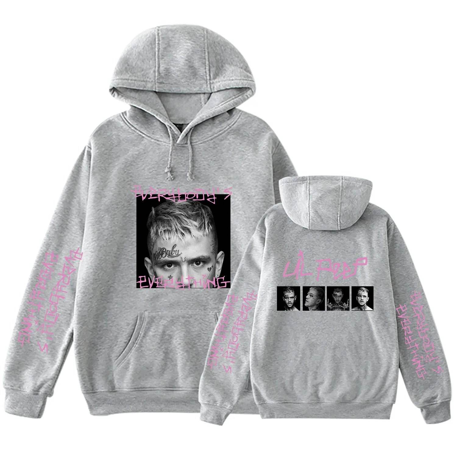 Lil Peep Drawstring Hooded Sweatshirt Pullover Pocket Unisex Hoodie
