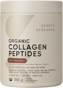 Sports Research - Organic Collagen Peptides Dark Choc (256g)
