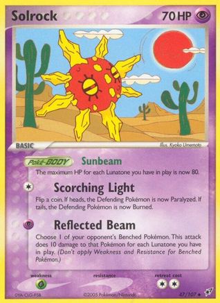 Solrock/107 - Deoxys Reverse Holofoil
