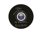 Jacob Bryson Autographed Buffalo Sabres Autograph Model Puck Inscribed 