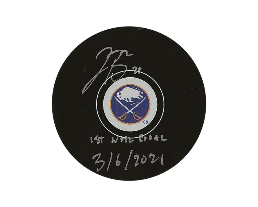 Jacob Bryson Autographed Buffalo Sabres Autograph Model Puck Inscribed 