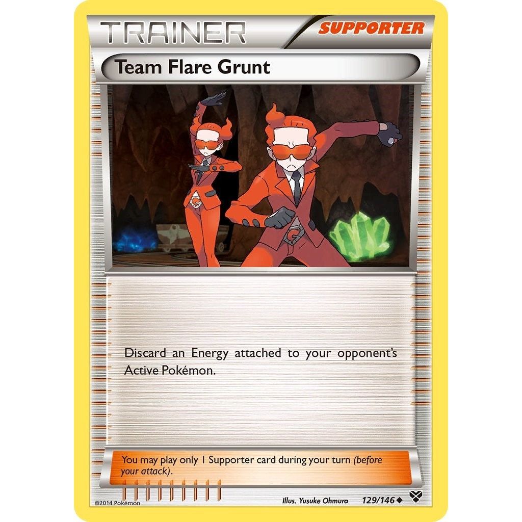 Team Flare Grunt (129/146) (XY)