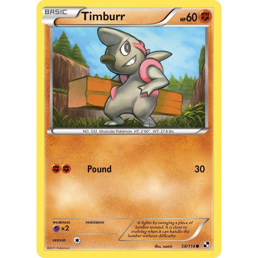Timburr (58) (58/114) (BLW)