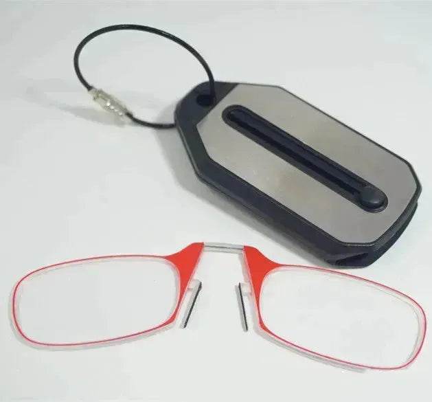 Nose Clip On Reading Glasses – Portable Rimless Presbyopic Eyewear | +100 to +300 | Unisex