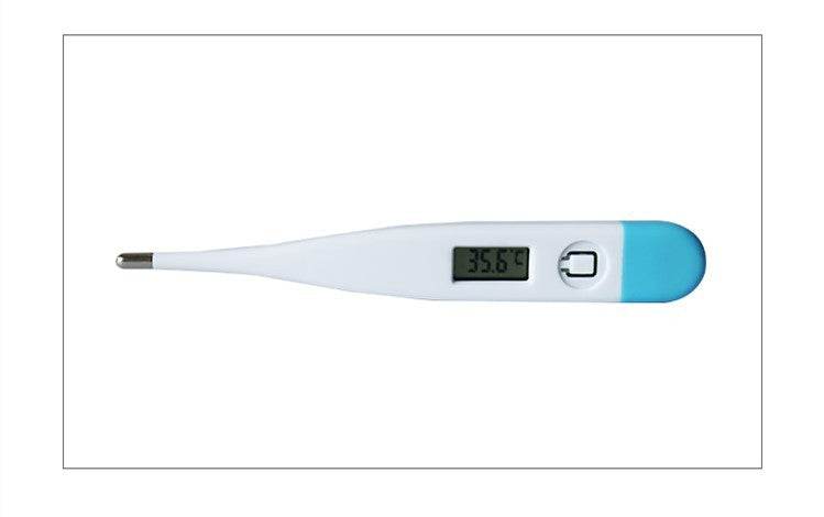 Medical electronic temperature counting display soft head thermometer