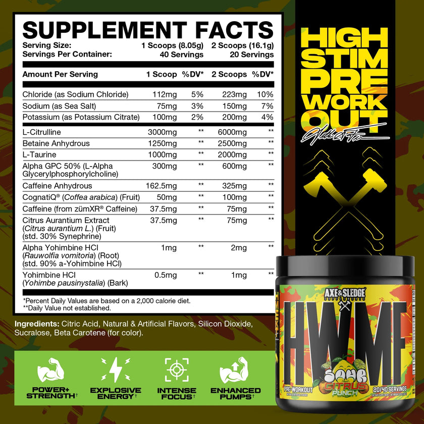 Axe & Sledge HWMF Pre-Workout