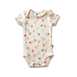 Bamboo Baby Short-Sleeved Onesie | Saltwater Floral