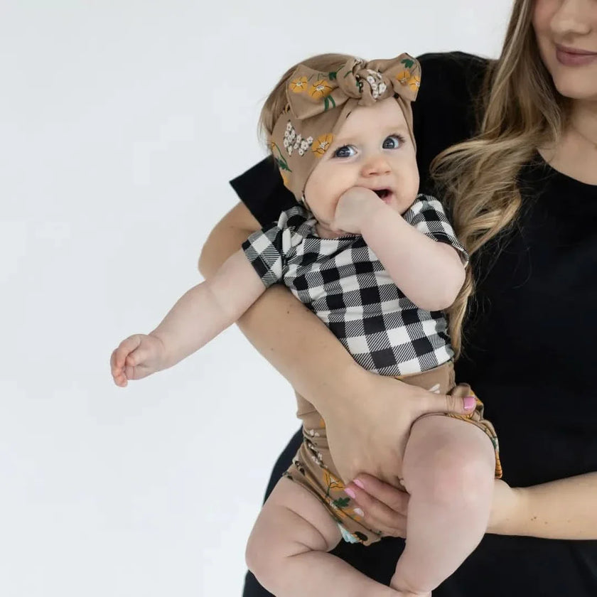 Baby Bamboo High-Waisted Shorties | Bumblebee Meadow