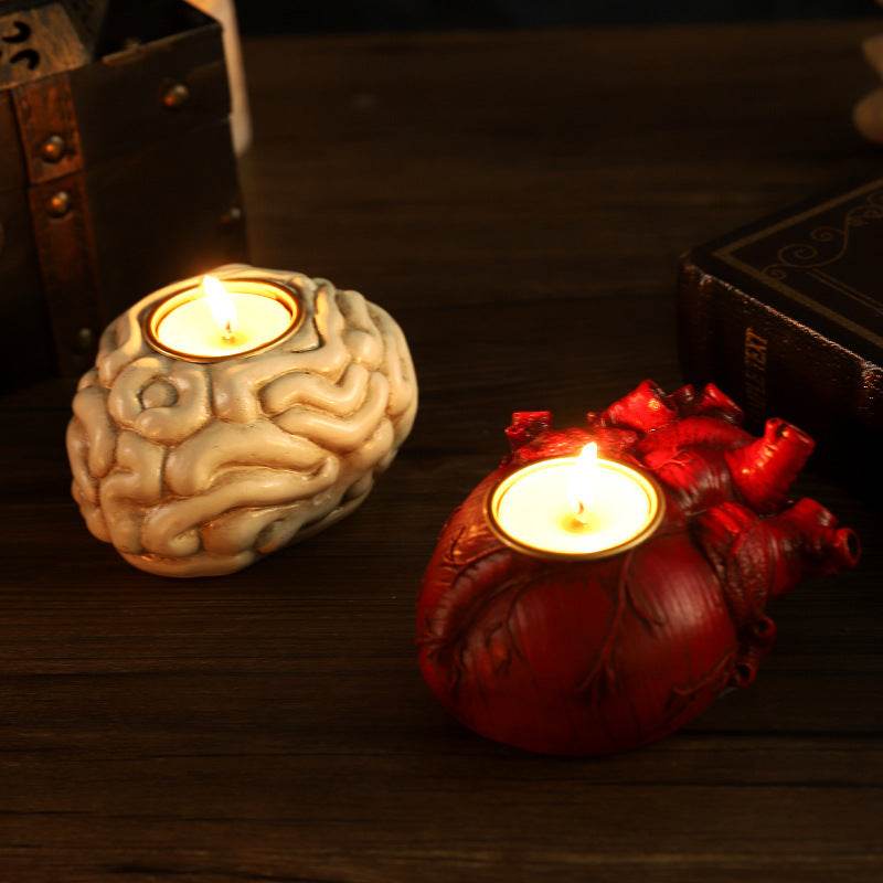 Halloween Heart Candlestick Decoration Horror Decoration Props
