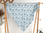 Mousseline de bambou bleuets