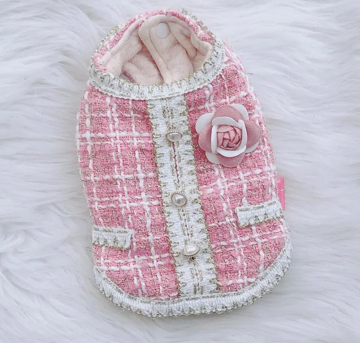 Coco Chewnel Tweed Dog Dress | Classic Fashion Dog Outfit