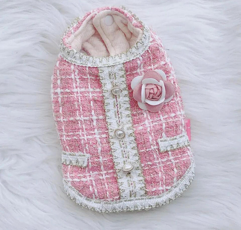 Coco Chewnel Tweed Dog Dress | Classic Fashion Dog Outfit