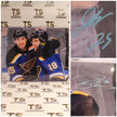 Jordan Kyrou & Robert Thomas Autographed St. Louis Blues Goal Celebration 16x20 Photo