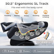 Mega Sale-Costway-Premium 3 Level Zero Gravity Full SL Track, Massage Chair With Heat- Dual Foot Rollers-Intelligent Body Scan With Shiatsu Rollers-JL10029WL