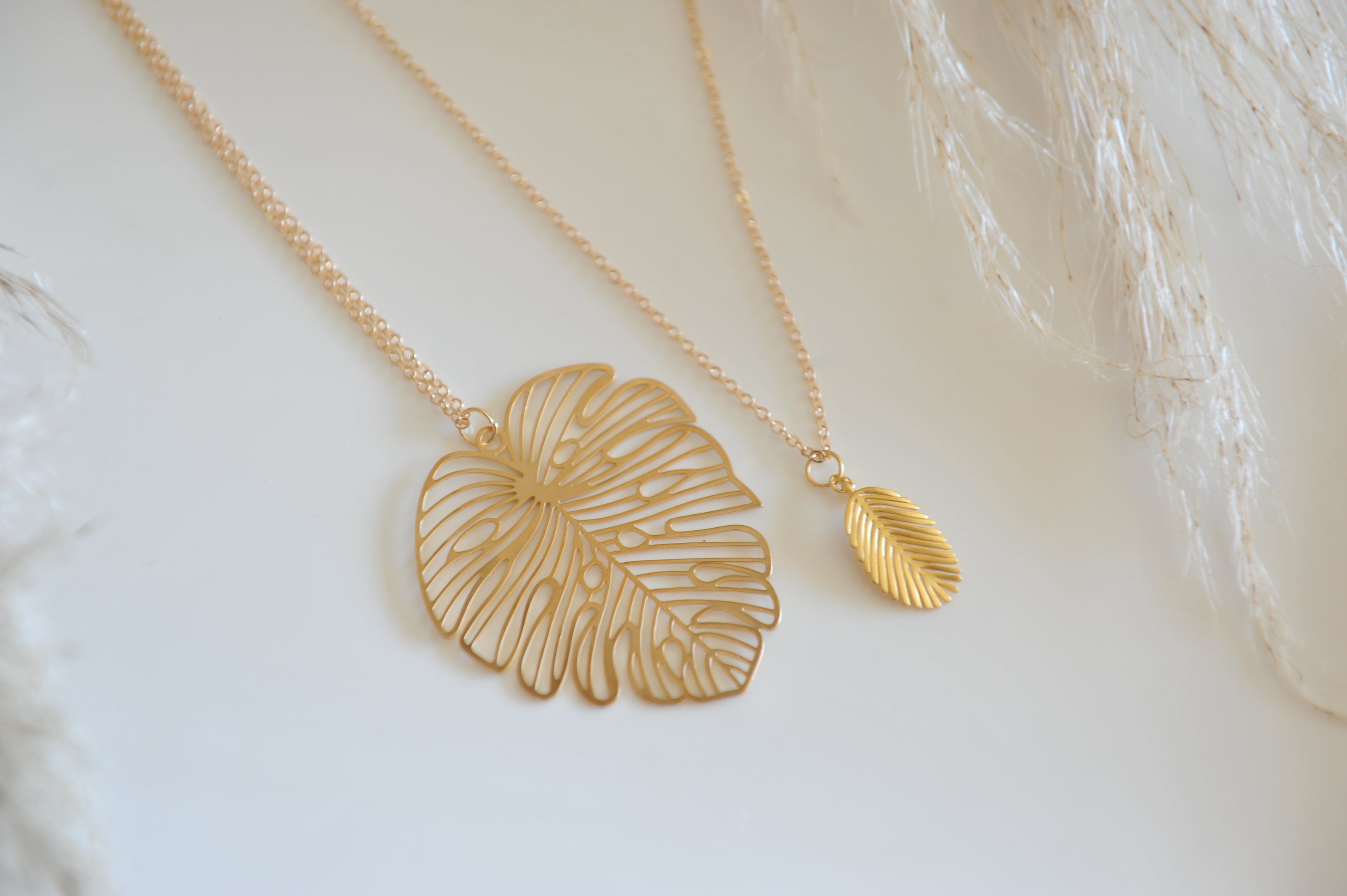 Large Monstera Necklace