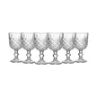 Crystal-Cut Vintage Wine Goblets 320ml — Set of 6