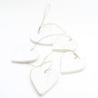 Hanging String Of 5 Wooden Hearts