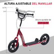HOMCOM Kids Scooter Street Bike Bicycle for Teens Ride on Toy w/ 12'' Tire for 5+ Year Old Red