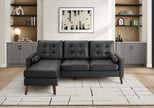 Sofa chaise longue avec deux coussins de 85