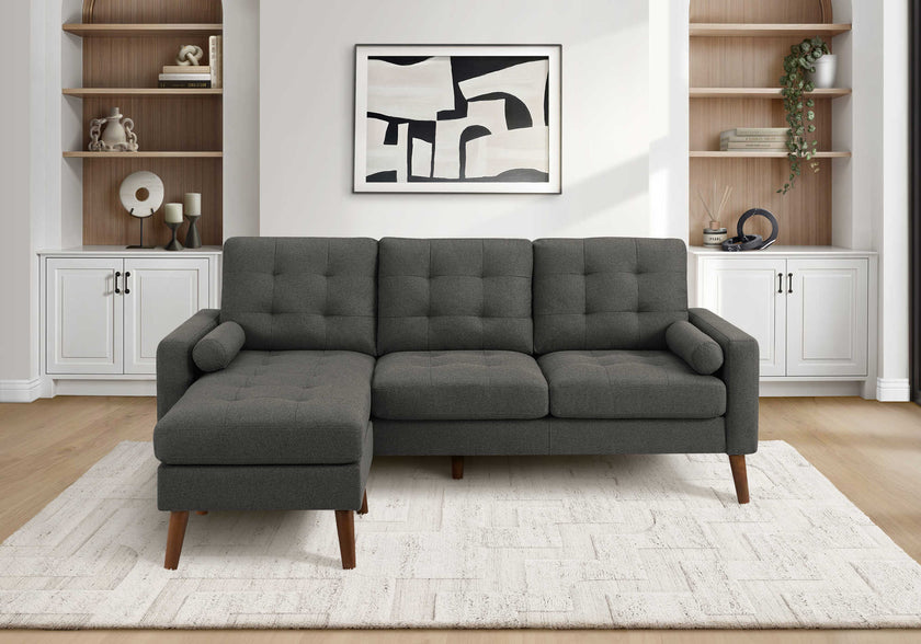 Sofa chaise longue avec deux coussins de 85