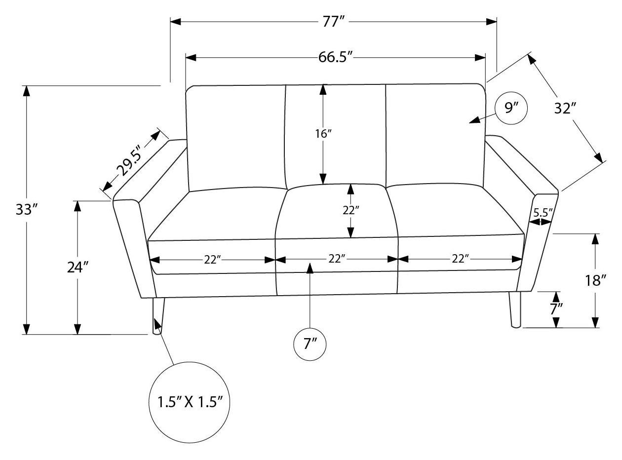 Sofa de 77