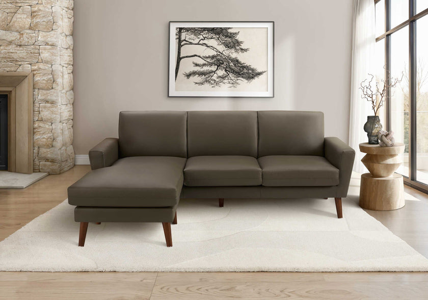 Sofa chaise longue avec deux coussins de 86