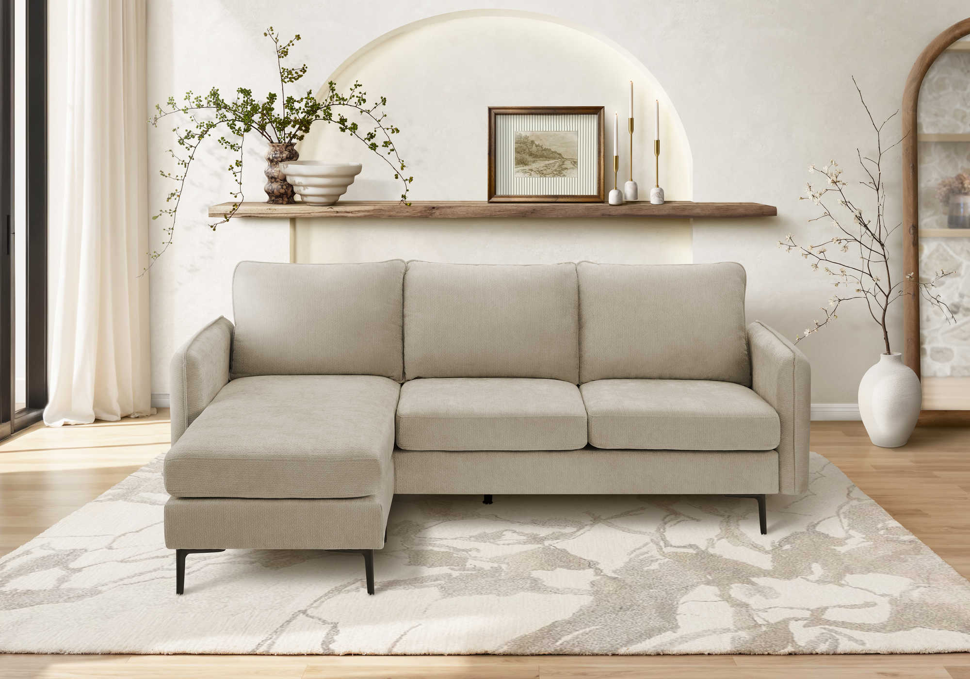Sofa chaise longue de 85