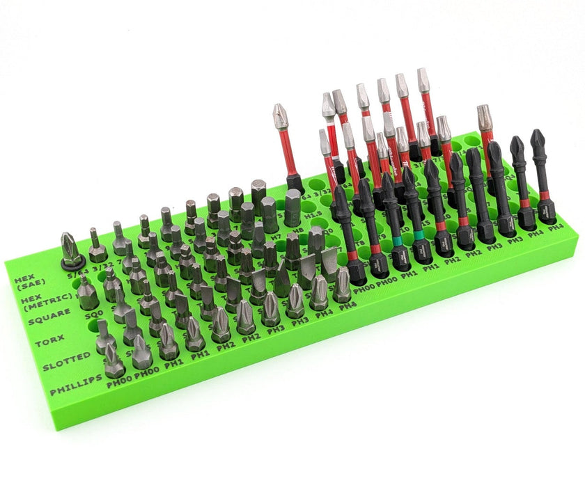 Screwdriver Hex Bit Storage - Fits 2