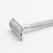 Merkur 3-Piece DE Safety Razor, Closed Comb, Knurled Extra Long Handle, Matte Chrome