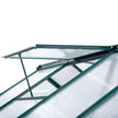 Outsunny 10.2' x 6.3' x 6.6' Clear Polycarbonate Greenhouse Large Walk-In Green House Garden Plants Grow Galvanized Base Aluminium Frame w/ Slide Door