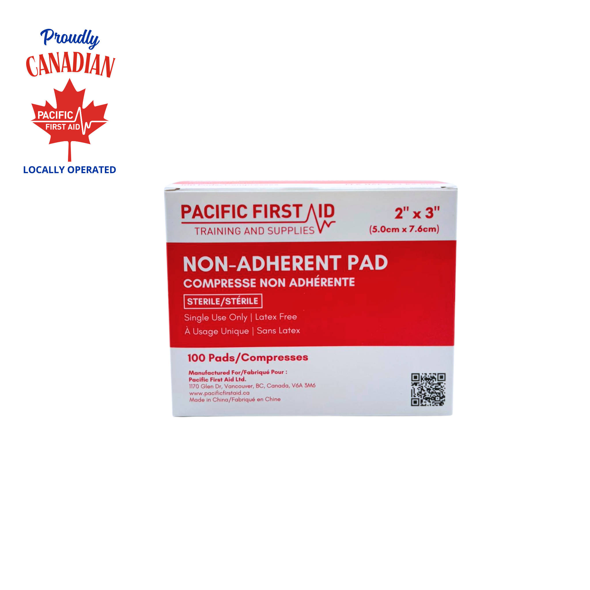 Non-Adherent Pads – Sterile, Latex-Free (2