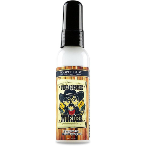 55 ml (1.9 oz), Sandalwood & Cedar Scent Poop Spray | Turd Degree Murder | Poopee Chic