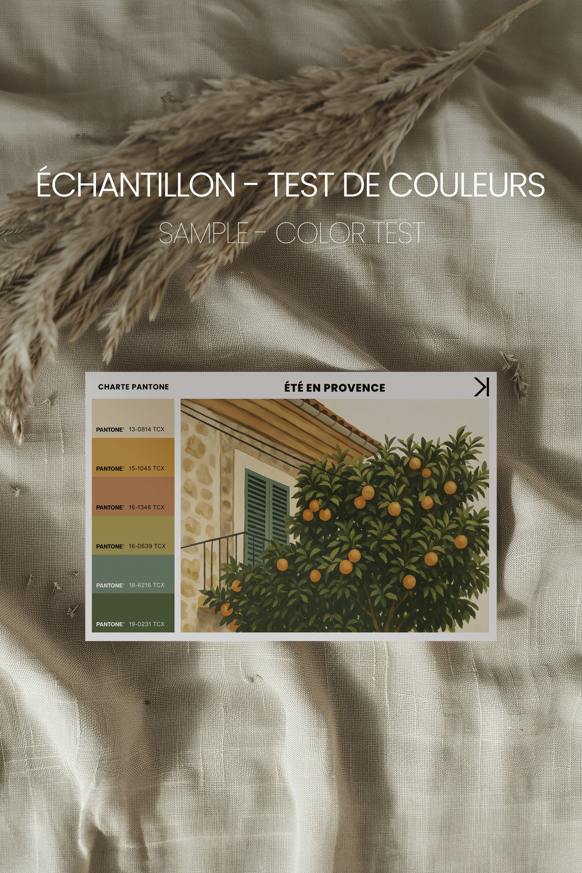 ÉTÉ EN PROVENCE, Oeuvre sur toile étirée