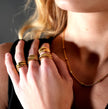 PAZIA: Abstract Design Multi Layered Ring